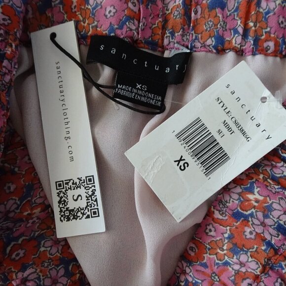 Sanctuary Floral Skirt & Top Set Outfit Women's Size XS Pink TWO Pieces Flowy - Picture 9 of 12